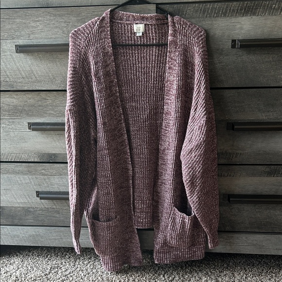 a new day Women's Maroon Open-Front Cardigan - Picture 1 of 2